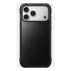 Funda para móvil Nomad Rugged Leather Case para iPhone 17 Pro Max, funda, cuero + TPU + PC, compatible con pantalla de 17,5 cm (6,9 pulgadas), negro