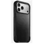 Funda para móvil Nomad Rugged Leather Case para iPhone 17 Pro Max, funda, cuero + TPU + PC, compatible con pantalla de 17,5 cm (6,9 pulgadas), negro