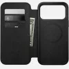 Funda para móvil de cuero Nomad Modern Leather Folio para iPhone 17 Pro Max (6,9 pulgadas) marrón, cuero/aluminio, 4 ranuras para tarjetas