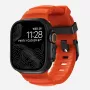 NOMAD Rocky Point correa para Apple Watch 46/49 mm, FKM y titanio, Magma/Black Hardware