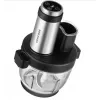 Robot de cocina Concept RM3300 con bol de cristal de 2 L, negro, carcasa de acero inoxidable, 220–240 V