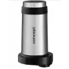 Robot de cocina Concept RM3300 con bol de cristal de 2 L, negro, carcasa de acero inoxidable, 220–240 V