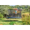 Trampolín de exterior Salta Cosmos 427 cm — modelo 5263A, negro, redondo con red de seguridad