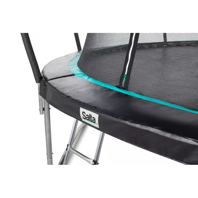 Trampolín de exterior Salta Cosmos 427 cm — modelo 5263A, negro, redondo con red de seguridad