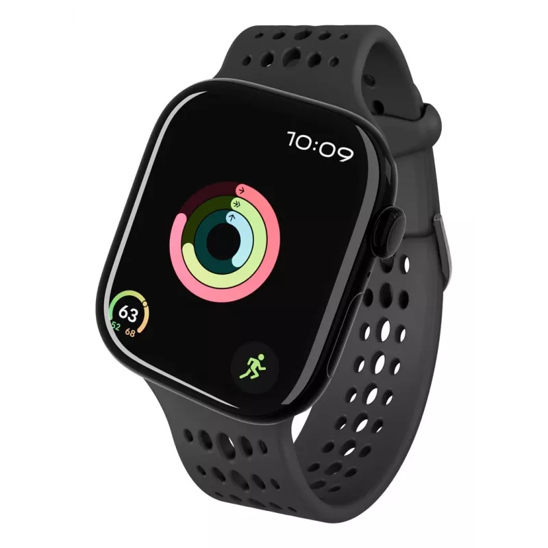 Decoded Silicone Ares O Band - Correa de silicona para Apple Watch 40/42 mm (negro)