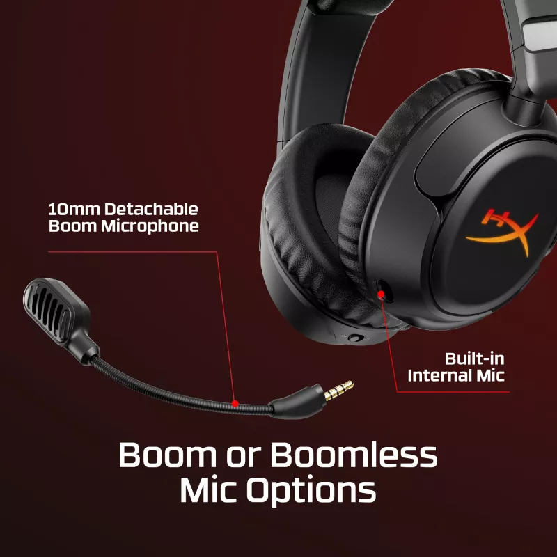 Auriculares gaming inalámbricos HyperX Cloud Flight 2 — circumaurales, negro