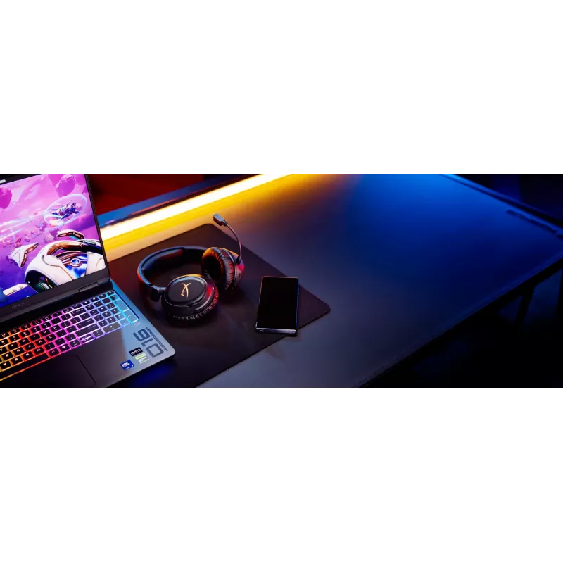 Auriculares gaming inalámbricos HyperX Cloud Flight 2 — circumaurales, negro