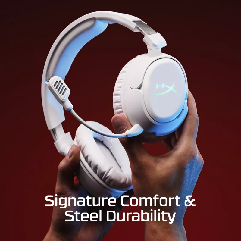 Auriculares gaming inalámbricos KINGSTON HyperX Cloud Flight 2 con USB-C y Bluetooth, blanco