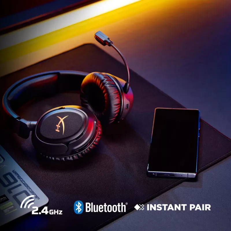 Auriculares gaming inalámbricos KINGSTON HyperX Cloud Flight 2 con USB-C y Bluetooth, blanco