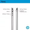 HP OmniBook 5 16-bc1002na AMD Ryzen™ 5 8540U Portátil 40,6 cm (16 pulgadas) pantalla táctil 2K 8 GB LPDDR5-SDRAM 512 GB SSD Wi-Fi 6 (802.11ax) Windows 11 Home plateado (reacondicionado)