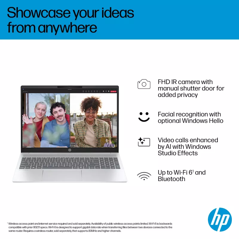 HP OmniBook 5 16-bc1002na AMD Ryzen™ 5 8540U Portátil 40,6 cm (16 pulgadas) pantalla táctil 2K 8 GB LPDDR5-SDRAM 512 GB SSD Wi-Fi 6 (802.11ax) Windows 11 Home plateado (reacondicionado)