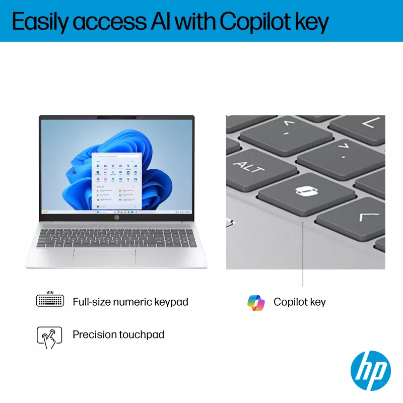 HP OmniBook 5 16-bc1002na AMD Ryzen™ 5 8540U Portátil 40,6 cm (16 pulgadas) pantalla táctil 2K 8 GB LPDDR5-SDRAM 512 GB SSD Wi-Fi 6 (802.11ax) Windows 11 Home plateado (reacondicionado)