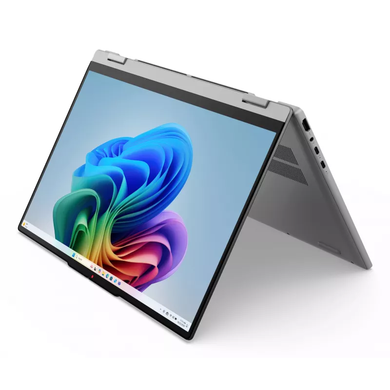 Lenovo IdeaPad 5 2-in-1 15AGP11 Copilot+ PC AMD Ryzen™ AI 5 430 Híbrido (2 en 1) 38,9 cm (15,3 inch) Pantalla táctil WUXGA 16 GB DDR5-SDRAM 512 GB SSD Wi-Fi 7 (802.11be) Windows 11 Home Alemán Gris