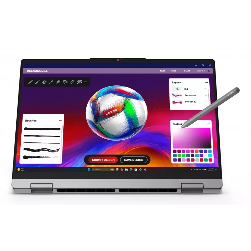 Lenovo IdeaPad 5 2-in-1 15AGP11 Copilot+ PC AMD Ryzen™ AI 5 430 Híbrido (2 en 1) 38,9 cm (15,3 inch) Pantalla táctil WUXGA 16 GB DDR5-SDRAM 512 GB SSD Wi-Fi 7 (802.11be) Windows 11 Home Alemán Gris