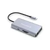 Conceptronic DONN20G Docking station USB 3.2 Gen 1 de 10 en 1, HDMI, VGA, USB-A 5 Gbit/s, USB-C 5 Gbit/s, SD, TF/MicroSD, Audio, GbE LAN, 100 W USB PD
