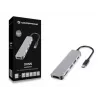 Conceptronic DONN02G Docking station/replicador de puertos para portátil USB 3.2 Gen 1 (3.1 Gen 1) Type-C Aluminio