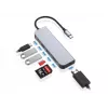 Conceptronic DONN02G Docking station/replicador de puertos para portátil USB 3.2 Gen 1 (3.1 Gen 1) Type-C Aluminio