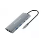 Conceptronic DONN06G Docking station USB 3.2 Gen 1 de 10 en 1, HDMI, 100 W USB PD, USB-C 5 Gbit/s x 2, USB-A 5 Gbit/s x 3, SD, TF/MicroSD, GbE