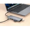 Conceptronic DONN06G Docking station USB 3.2 Gen 1 de 10 en 1, HDMI, 100 W USB PD, USB-C 5 Gbit/s x 2, USB-A 5 Gbit/s x 3, SD, TF/MicroSD, GbE