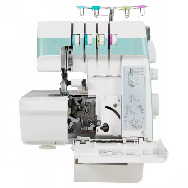 Medion Life Overlock SO90 máquina de coser (MD19169), turquesa/blanco