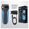 Braun Series 3 310s Afeitadora de lámina Recortadora Negro, Azul