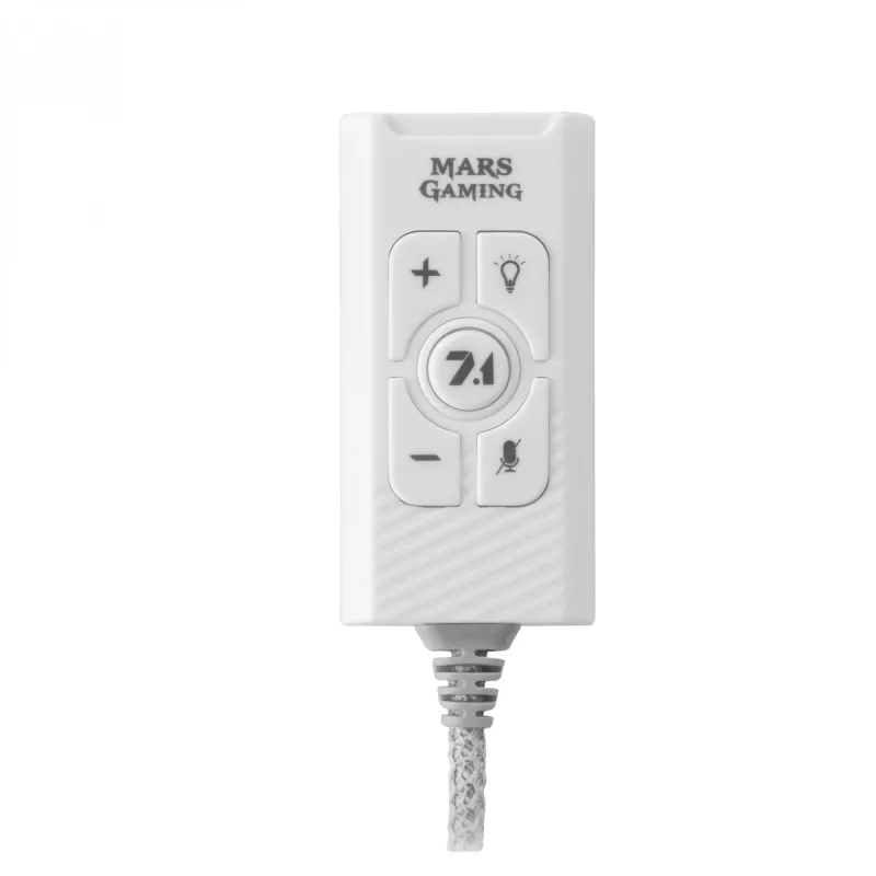 Tarjeta de sonido Mars Gaming MSC2W 7.1 USB Blanco 3,5mm