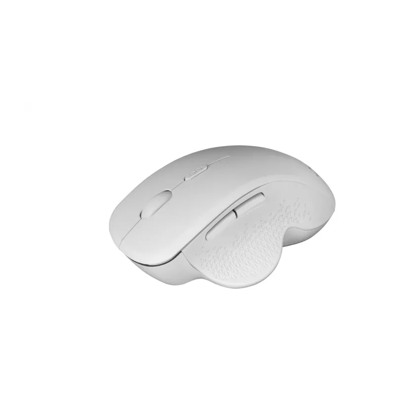 Mars Gaming MMWERGO Ratón inalámbrico Ergonómico Blanco, Diestro, Mecánico, RF Wireless, 3200 DPI, Blanco