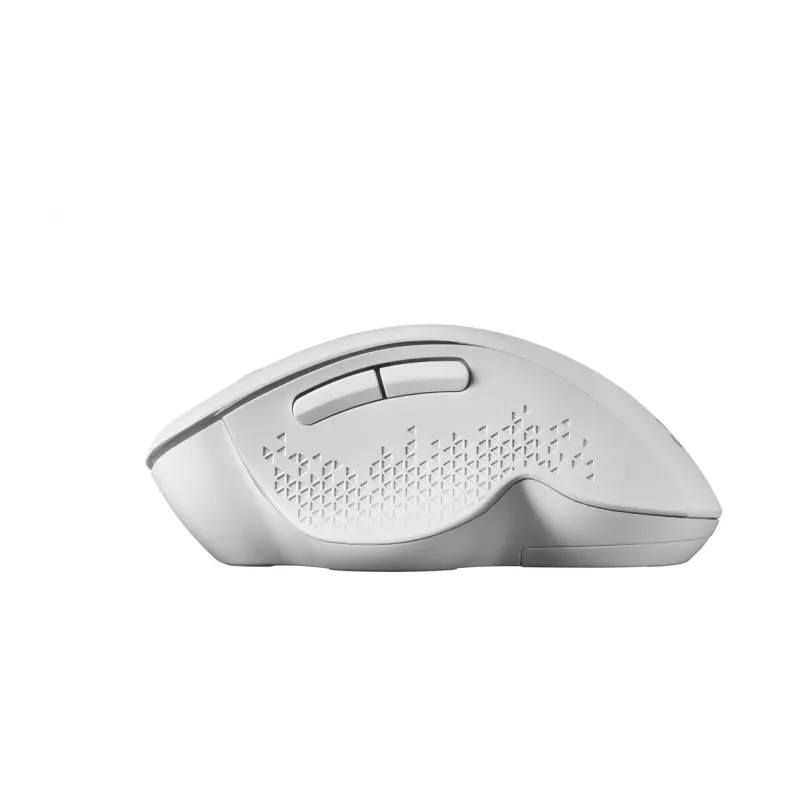Mars Gaming MMWERGO Ratón inalámbrico Ergonómico Blanco, Diestro, Mecánico, RF Wireless, 3200 DPI, Blanco
