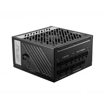 MSI MPG A1000G UK PSU '1000W, certificado 80 Plus Gold, totalmente modular, condensadores 100% japoneses, cables planos, fuente de alimentación ATX, cable de alimentación UK, Negro, compatible con las últimas GPU'