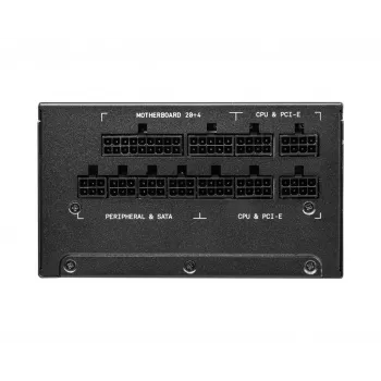 MSI MPG A1000G UK PSU '1000W, certificado 80 Plus Gold, totalmente modular, condensadores 100% japoneses, cables planos, fuente de alimentación ATX, cable de alimentación UK, Negro, compatible con las últimas GPU'