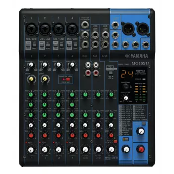 Yamaha MG10XU Mesa de mezclas de audio 10 canales Negro