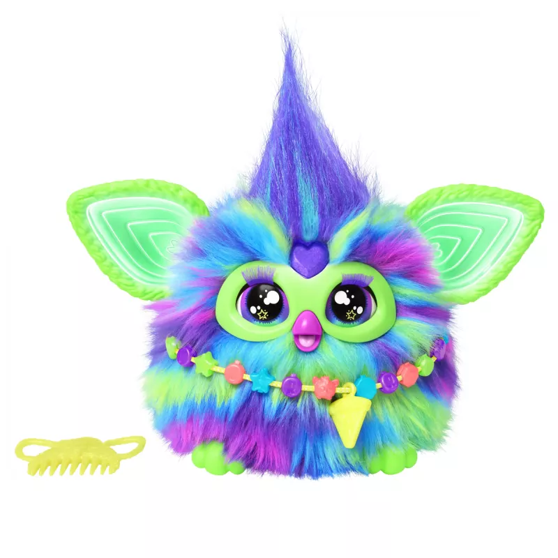 Juguete interactivo HASBRO Furby Aurora Furbealis – ojos que cambian de color, mascota interactiva