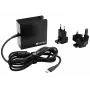 Sandberg Cargador de CA USB-C PD 90W EU+UK, Interior, CA, 20,2 V, 4,5 A, 1,8 m, Negro