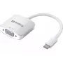 Sandberg USB-C a VGA Link, USB Type-C, VGA (D-Sub), Conector macho, Conector hembra, 1920 x 1080 (HD 1080), 2048 x 1152, 1080p