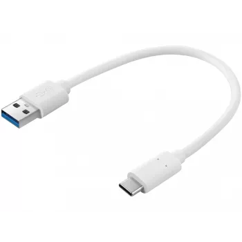 Sandberg USB-C 3.1 > USB-A 3.0 0,2 M, 0,2 m, USB C, USB A, USB 3.2 Gen 1 (3.1 Gen 1), Blanco