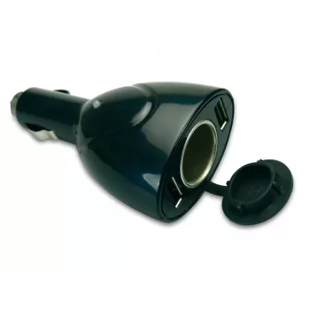 Sandberg Cargador de coche USB 3en1, Coche, Mechero, 5 V, Negro