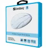 Sandberg Wireless Charger White Marble, USB, carga inalámbrica, PowerIQ, 1 m, negro, blanco