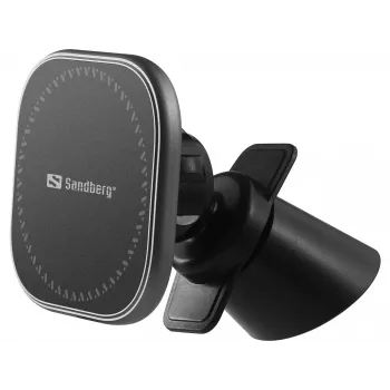 Sandberg Cargador magnético inalámbrico para coche 15W, Coche, USB, Carga inalámbrica, 1,2 m, Negro