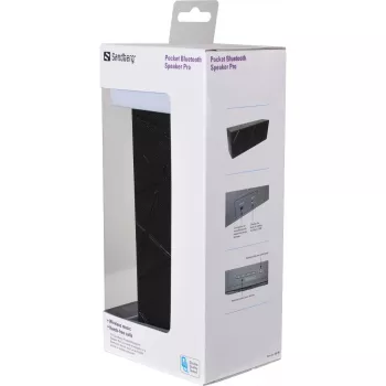 Sandberg Altavoz Bluetooth de bolsillo Pro, 2.0 canales, 6 W, 100–20000 Hz, Inalámbrico, 3.0+HS, 2,4–2,4835 GHz