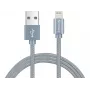 Sandberg Excellence Lightning Gris 1m, 1 m, Lightning, USB A, Gris, Recto, Recto