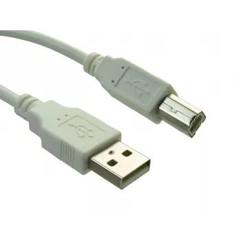 Sandberg Cable USB 2.0 A-B conector macho 0,7 m, 0.7 m, USB A, USB B, USB 2.0, Conector macho/Conector macho, Blanco