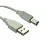 Sandberg Cable USB 2.0 A-B conector macho 0,7 m, 0.7 m, USB A, USB B, USB 2.0, Conector macho/Conector macho, Blanco