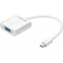 Sandberg Adaptador Mini DisplayPort>VGA, Mini DisplayPort, VGA (D-Sub), Conector macho, Conector hembra, 1920 x 1080 píxeles, 1920 x 1080 (HD 1080)
