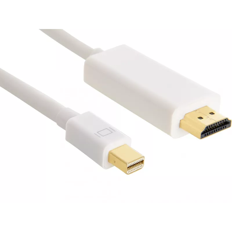 Sandberg Cable MiniDP > HDMI 1,5 m, 1,5 m, Mini DisplayPort, HDMI, Conector macho, Conector macho, Blanco