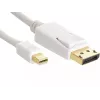 Sandberg DP-MiniDP 1.2 4K M-M 2m, 2 m, DisplayPort, Mini DisplayPort, Conector macho, Conector macho, Blanco