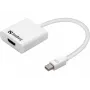 Sandberg Adaptador MiniDP1.2>HDMI2.0 4K60, Mini DisplayPort, HDMI, Conector macho, Conector hembra, 3840 x 2160 píxeles, 6 Gbit/s