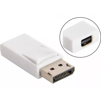 Sandberg Convertidor DisplayPort > MiniDP, DisplayPort, Mini DisplayPort, Blanco