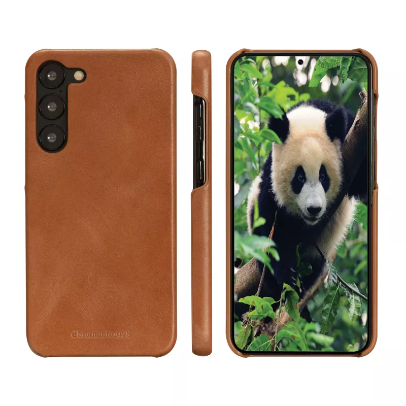 Funda tipo folio dbramante1928 Lynge para Samsung Galaxy S23+ — Tan, 3 compartimentos para tarjetas, compatible con pantalla de 6,6 pulgadas