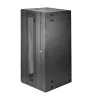 StarTech.com armario de red de montaje en pared de 4 postes 26U con compartimento de 1U, armario de servidor de montaje en pared abatible de 19 pulgadas para equipos de datos/AV/electrónica/informática, carcasa de rack ventilada flexible