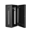 StarTech.com armario de red de montaje en pared de 4 postes 26U con compartimento de 1U, armario de servidor de montaje en pared abatible de 19 pulgadas para equipos de datos/AV/electrónica/informática, carcasa de rack ventilada flexible